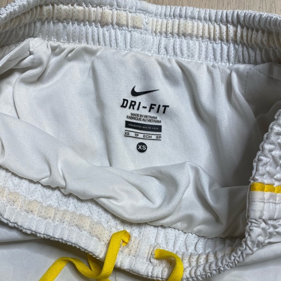 White Nike Dri-Fit Running workout Shorts - Picture 3 of 5